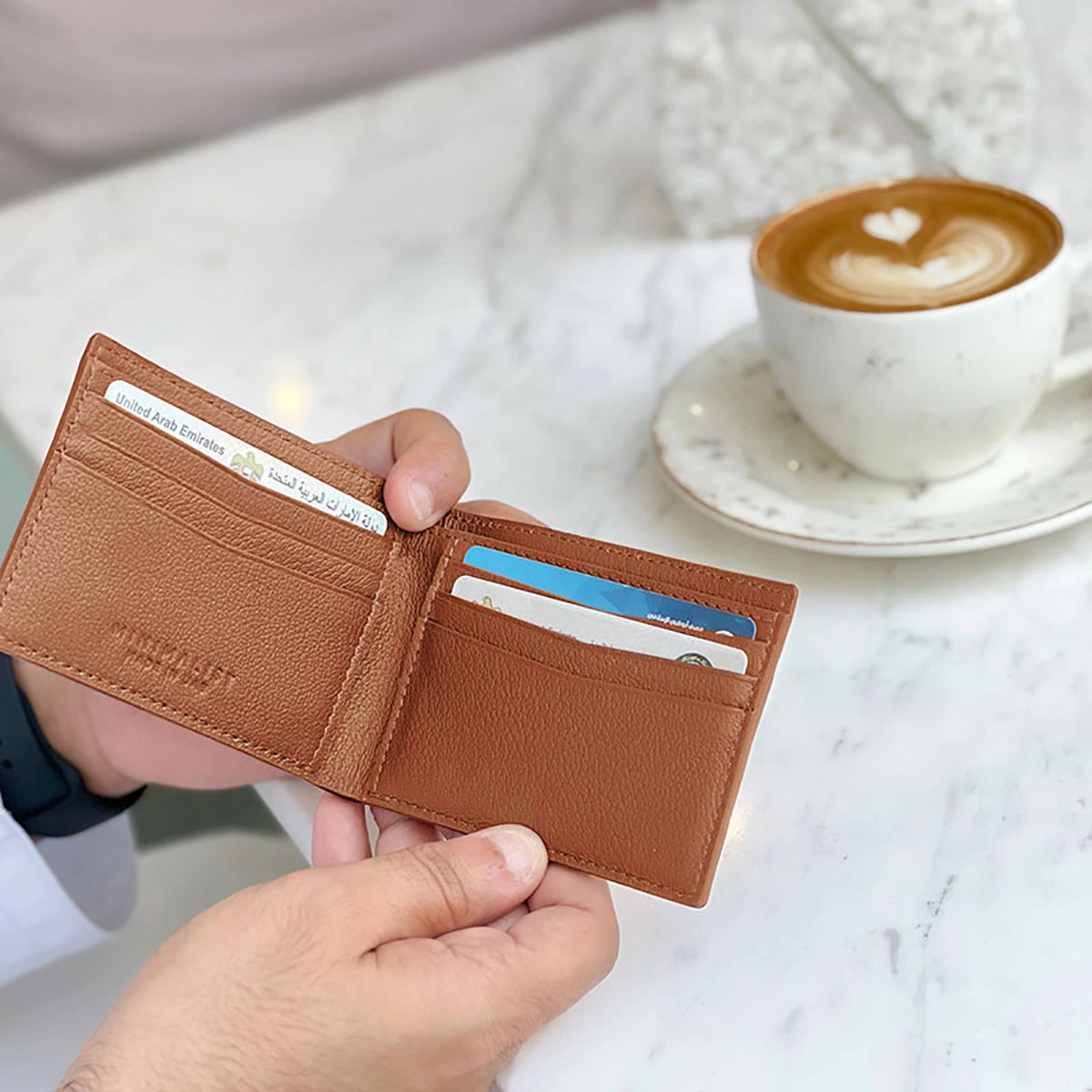 Camel Leather Tan / Silver