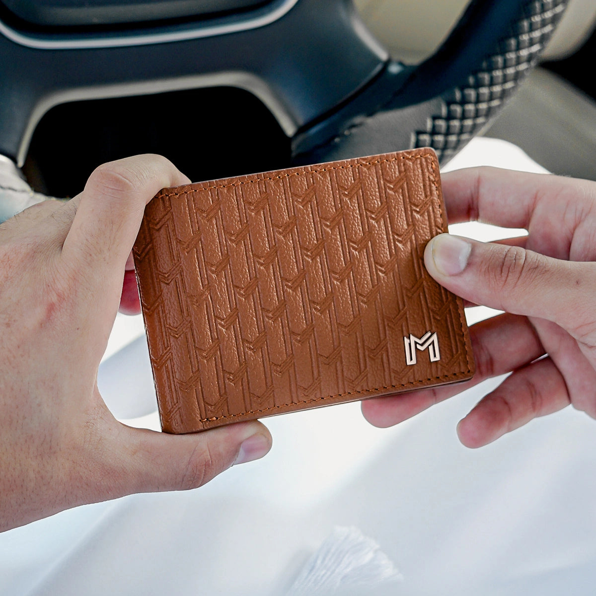 Camel Leather Tan / Silver