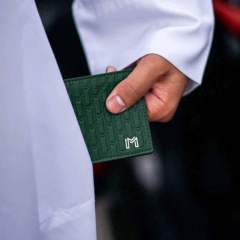 Camel Leather Green / Silver