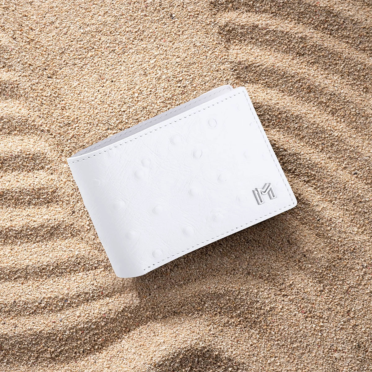 Camel Leather / Ostrich Print