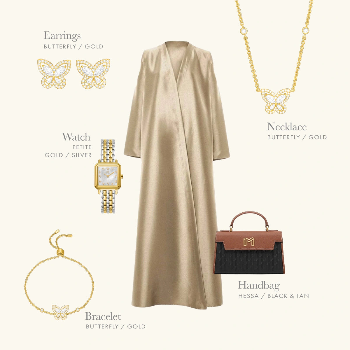 Hessa Handbag / Black & Tan