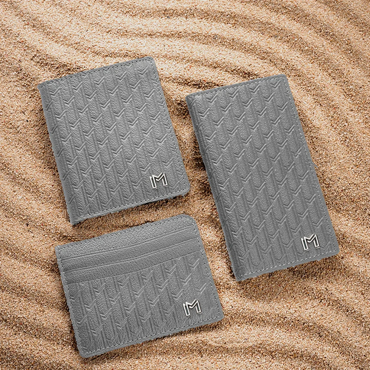 Camel Leather Grey / Silver