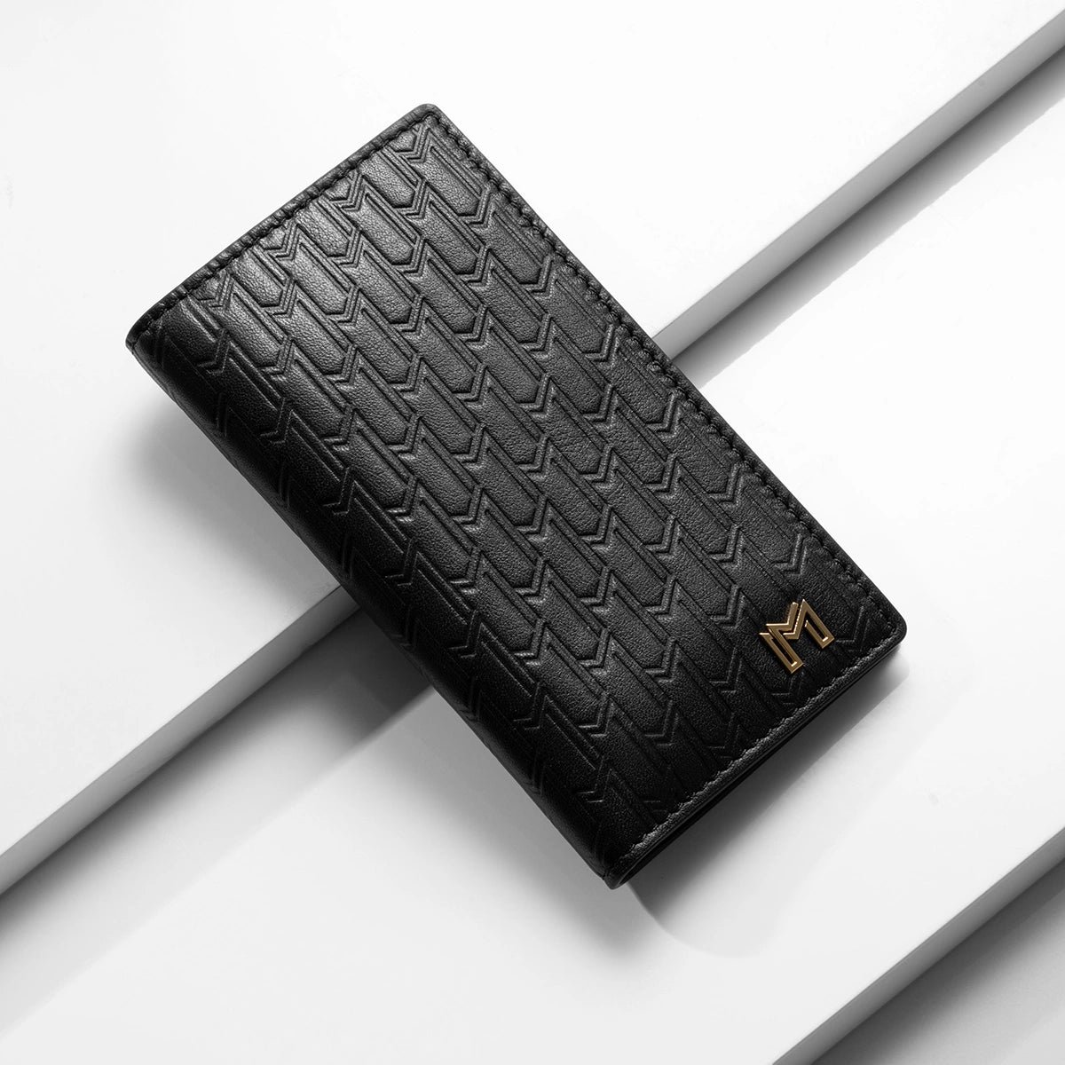 Italian Calfskin Leather Black / Gold