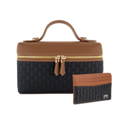 Maitha / Card Holder, Black & Tan - Gift Set