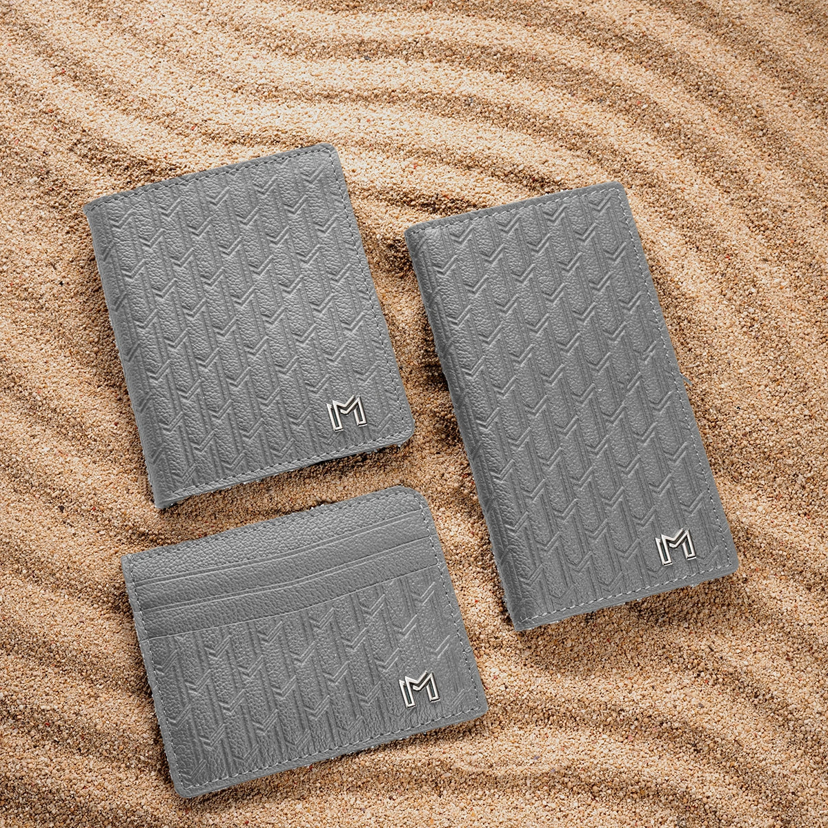 Camel Leather Grey / Silver