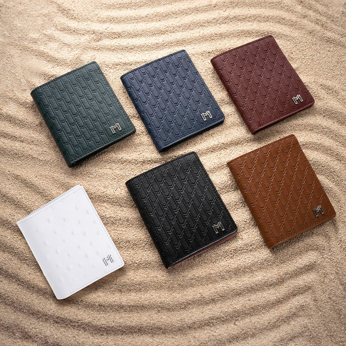 Camel Leather Navy / Silver