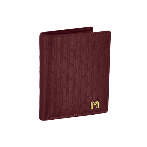 Italian Calfskin Leather Burgundy / Gold