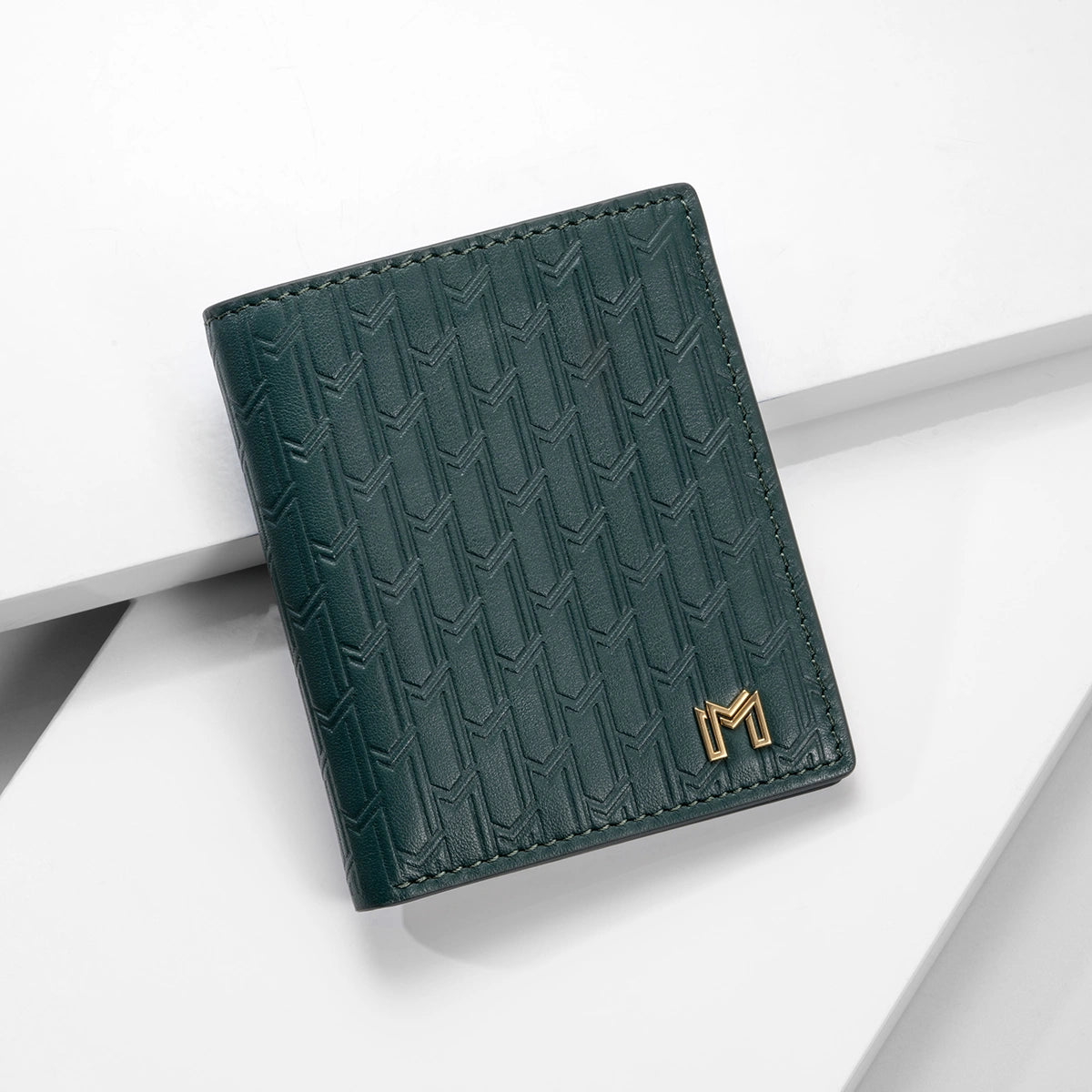 جلد ايطالي اخضر/ ذهبي