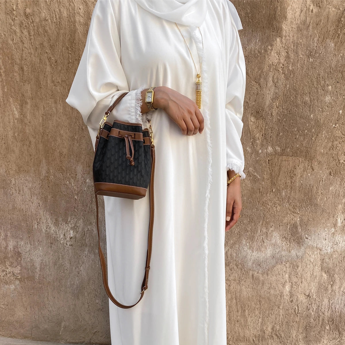 Sheikha Handbag / Black & Tan