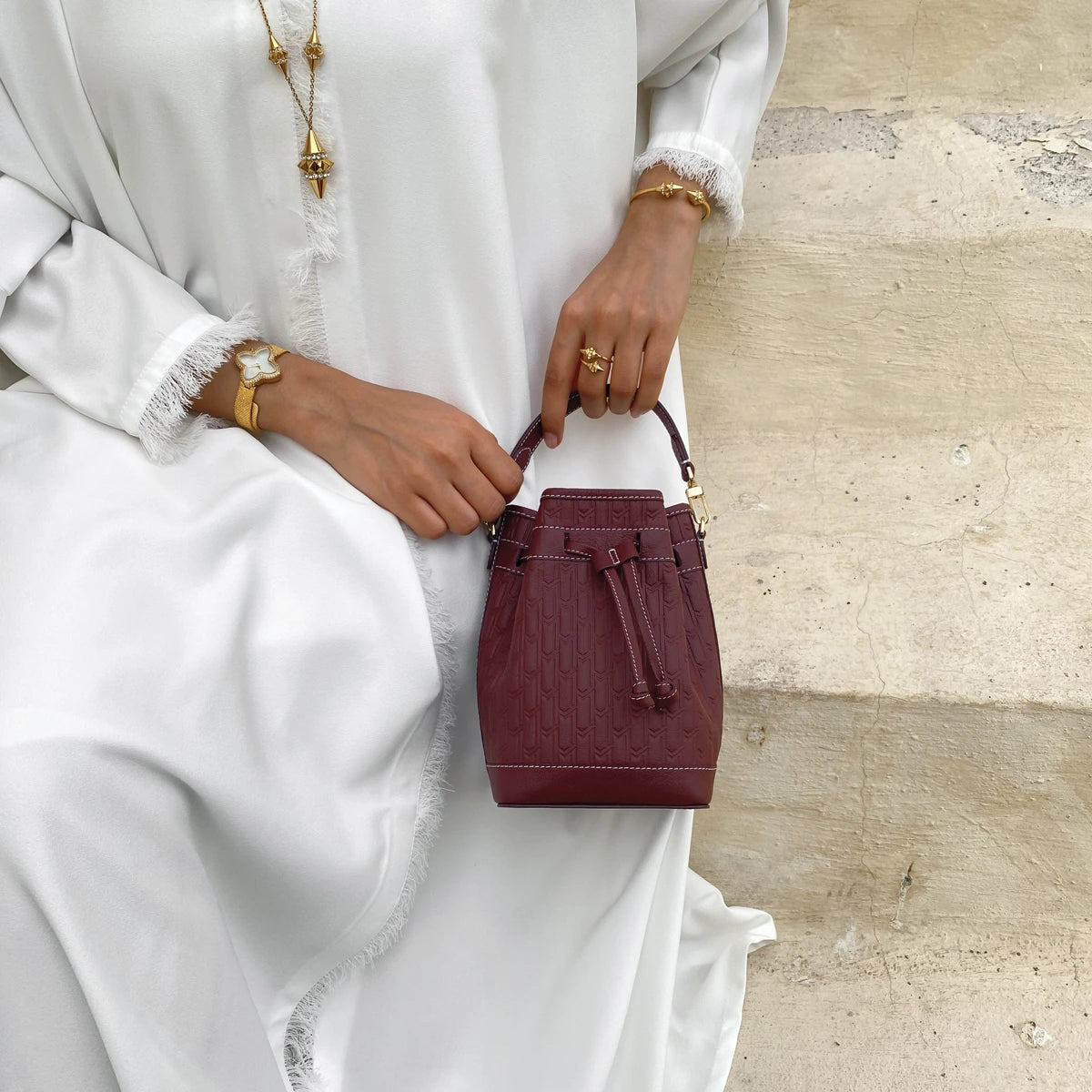 Sheikha Handbag / Burgundy