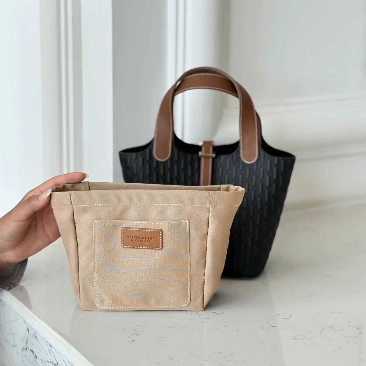 شنطة اليد اليازية / بورغندي