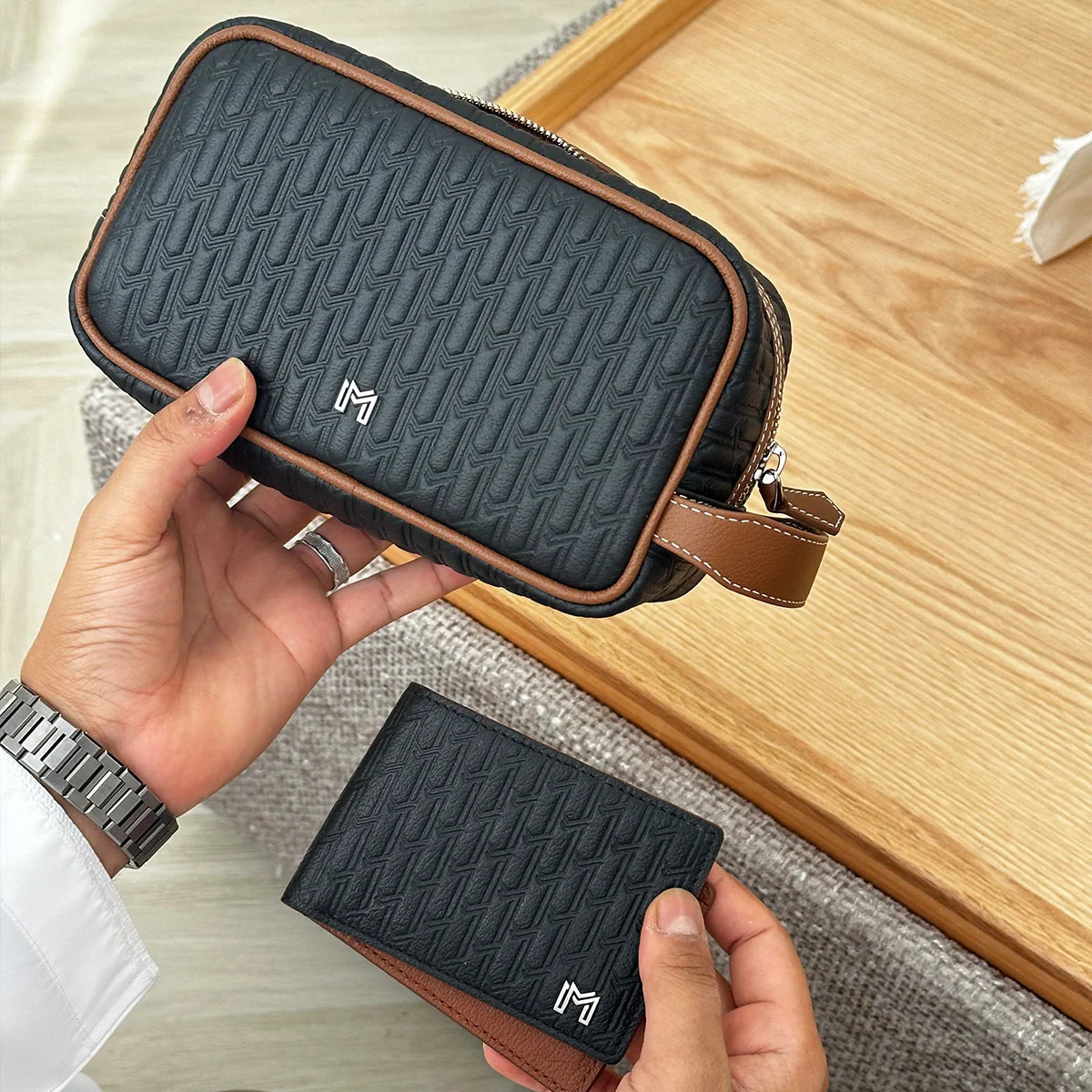 Mansour / Travel Pouch / Mini Wallet - Gift Set