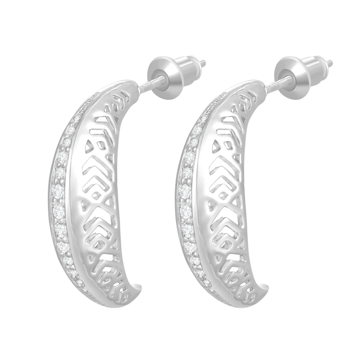 ليف / أقراط باللون الفضي