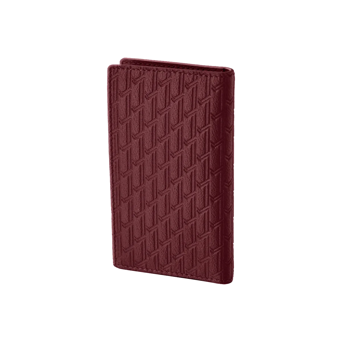 Camel Leather Burgundy / Silver