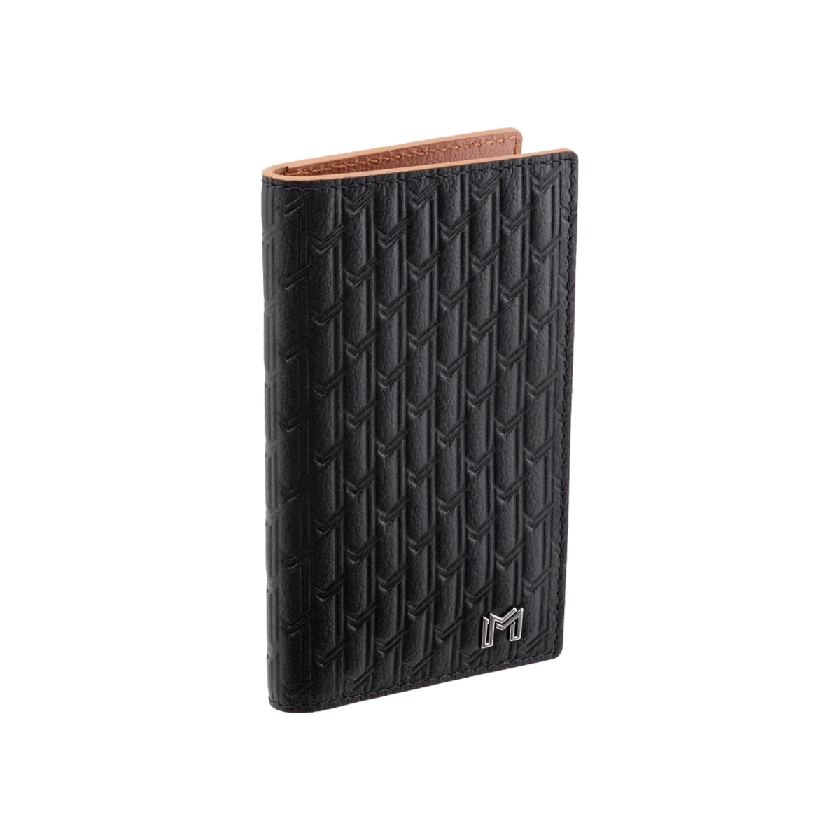 Camel Leather Black & Tan / Silver