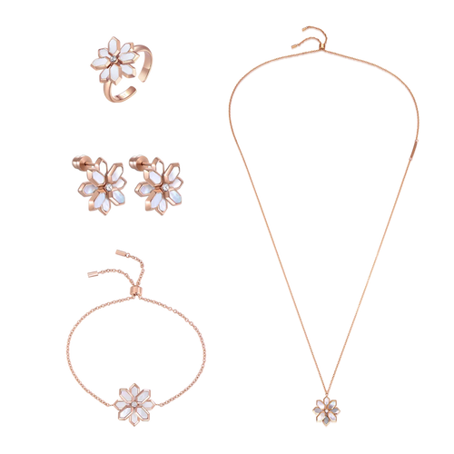Lotus / Set Pearl Rose Gold