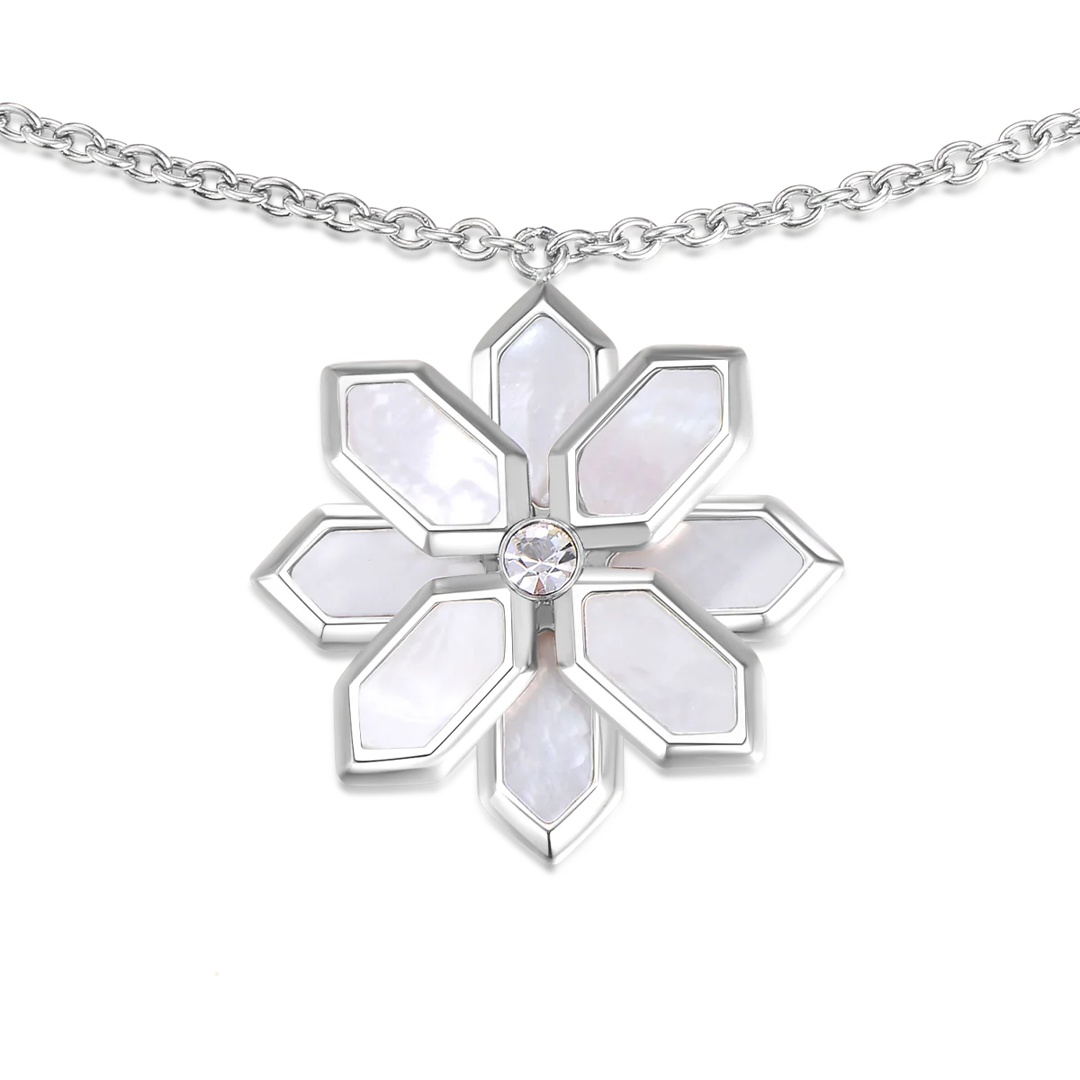 لوتس / إسورة اللؤلؤ باللون الفضي