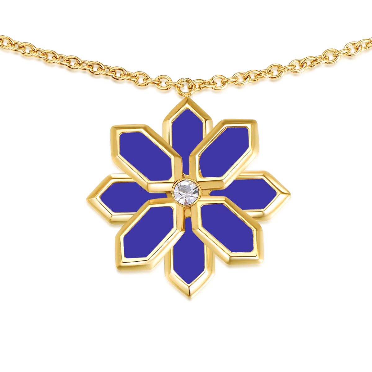 Lotus / Bracelet Blue Gold
