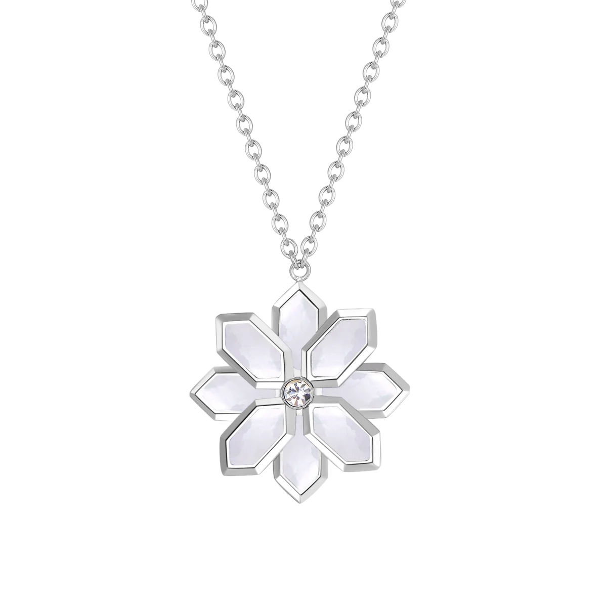 لوتس / عُقد اللؤلؤ باللون الفضي 