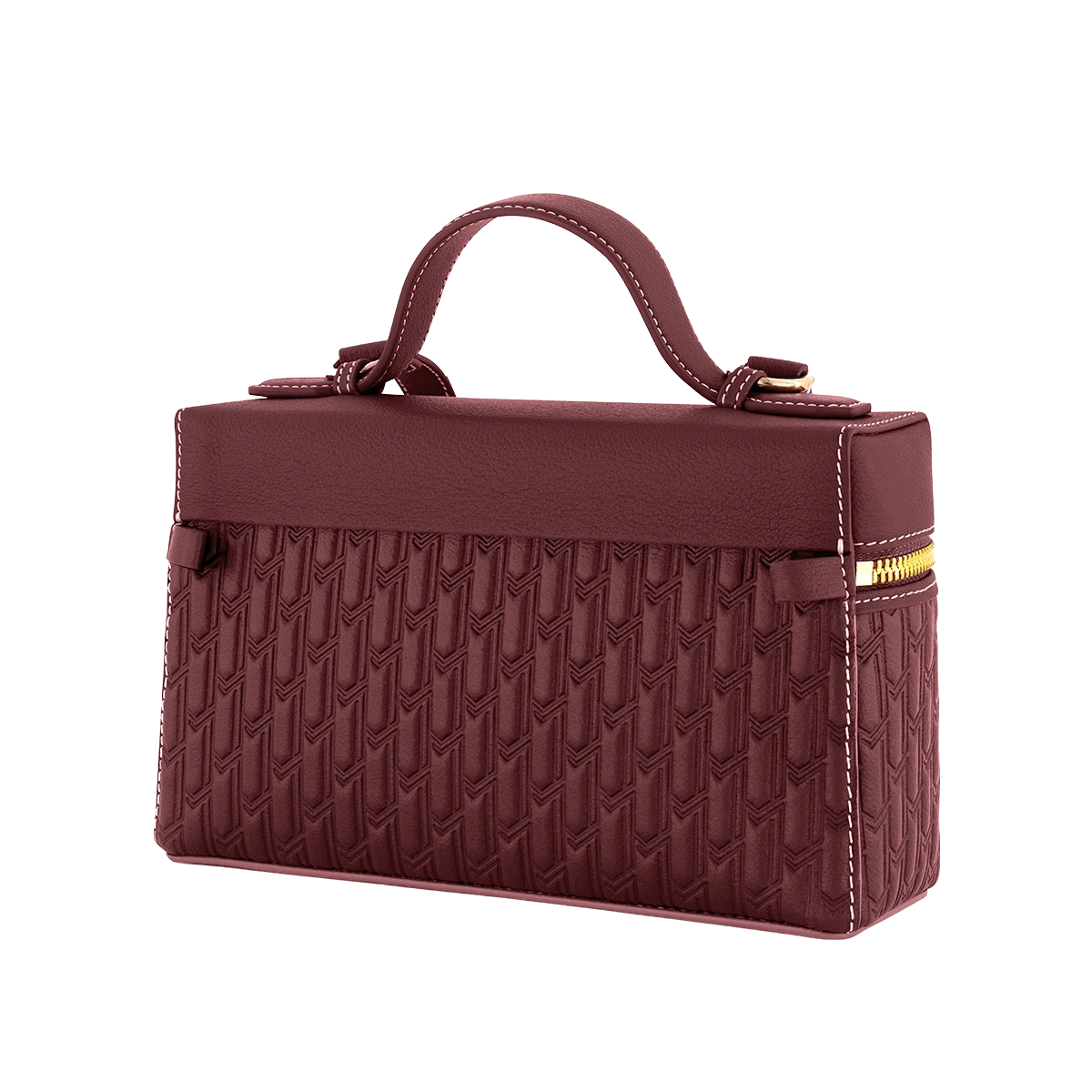 Maitha / Card Holder, Burgundy - Gift Set