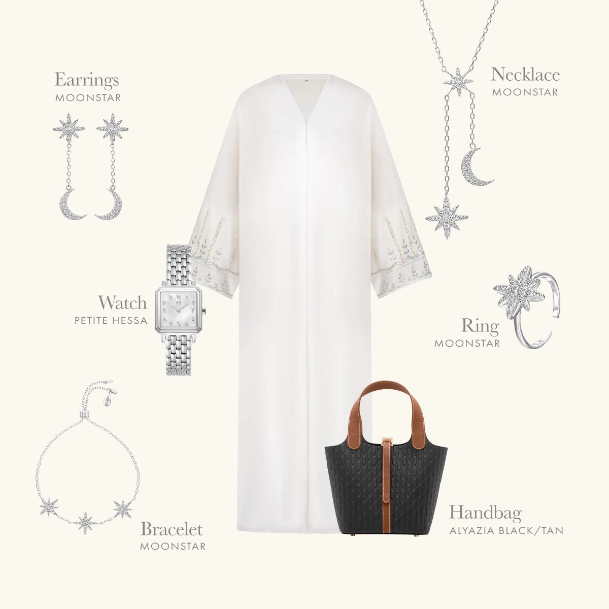 Moonstar / Earrings Silver