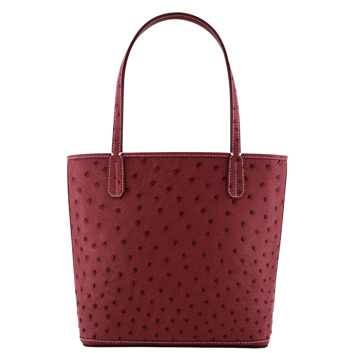Mini Tote Ostrich Leather / Burgundy