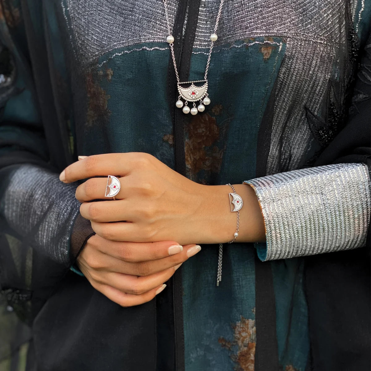 Shnaf / Set Pearl Silver