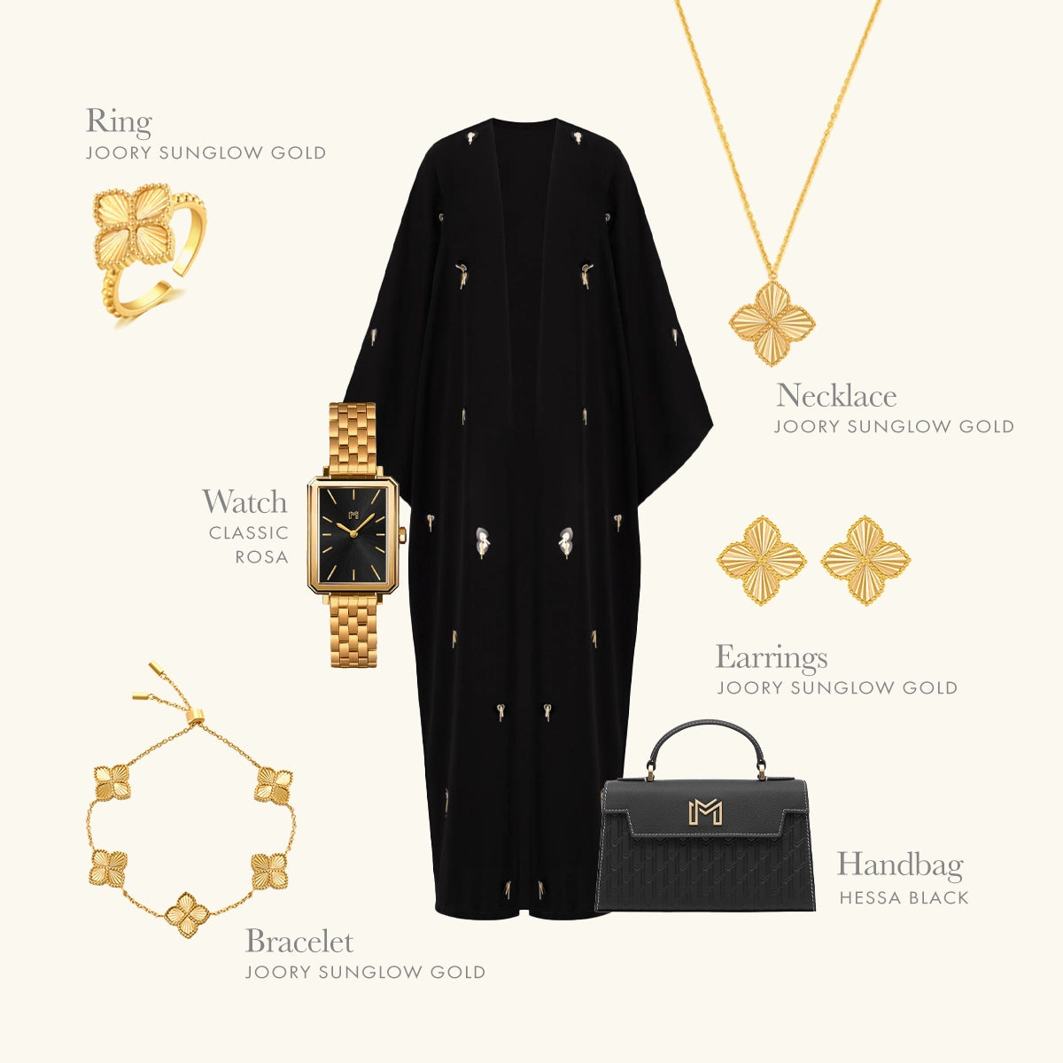 Joory / Sunglow Earrings Gold