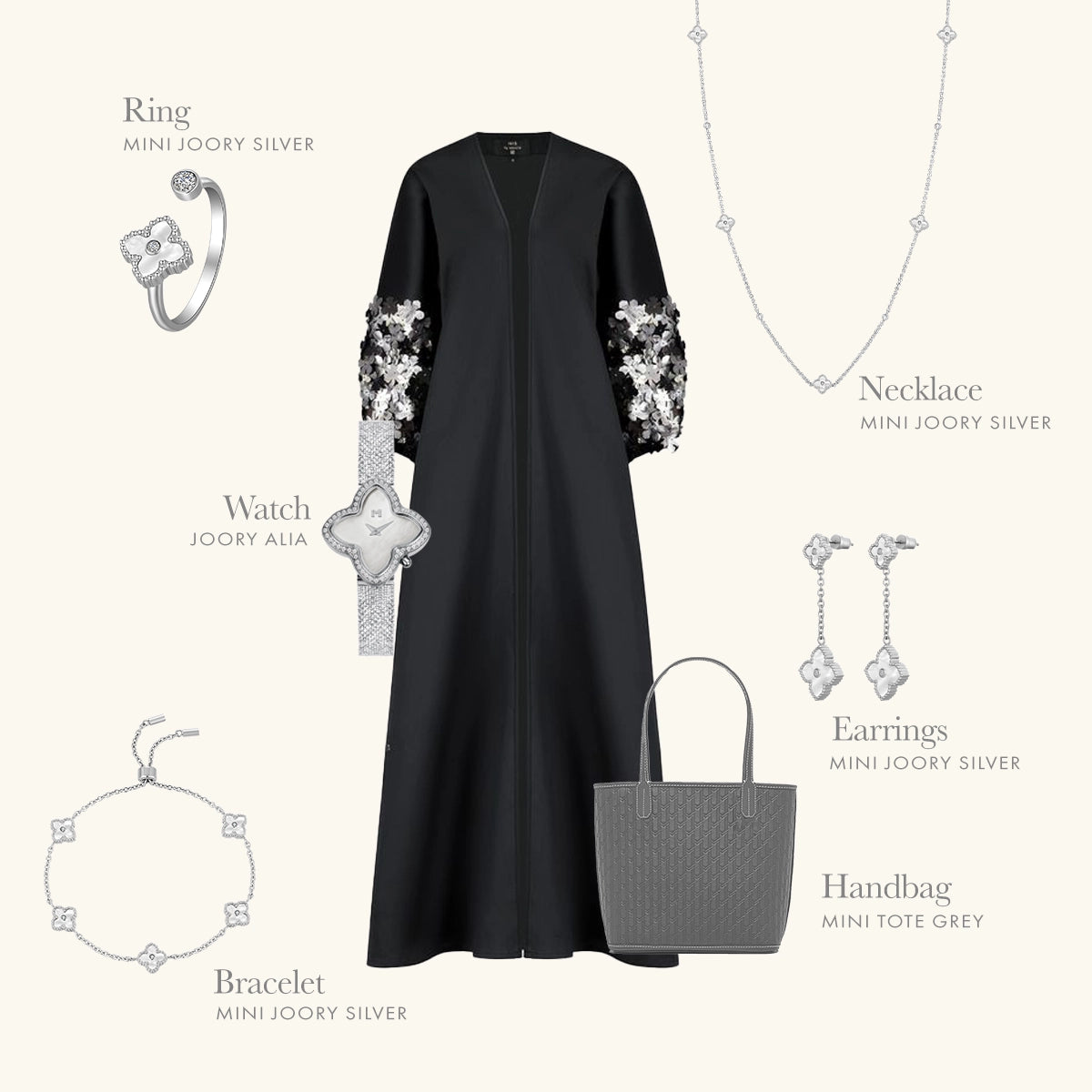 Mini Joory / Set Pearl Silver