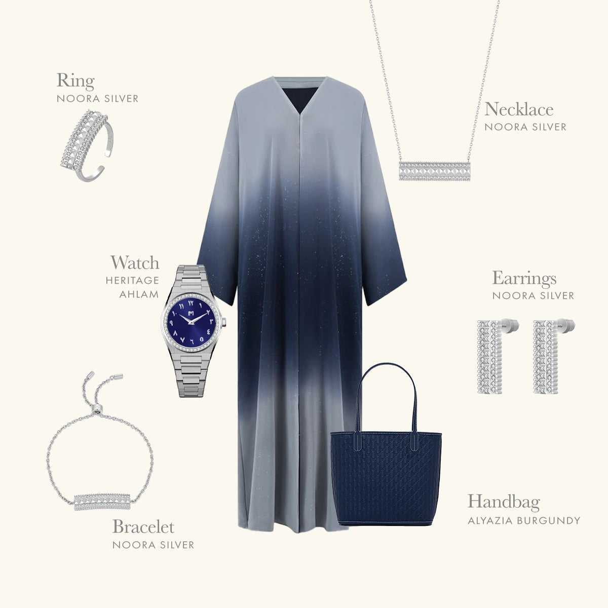 نورة / سوار باللون الفضي