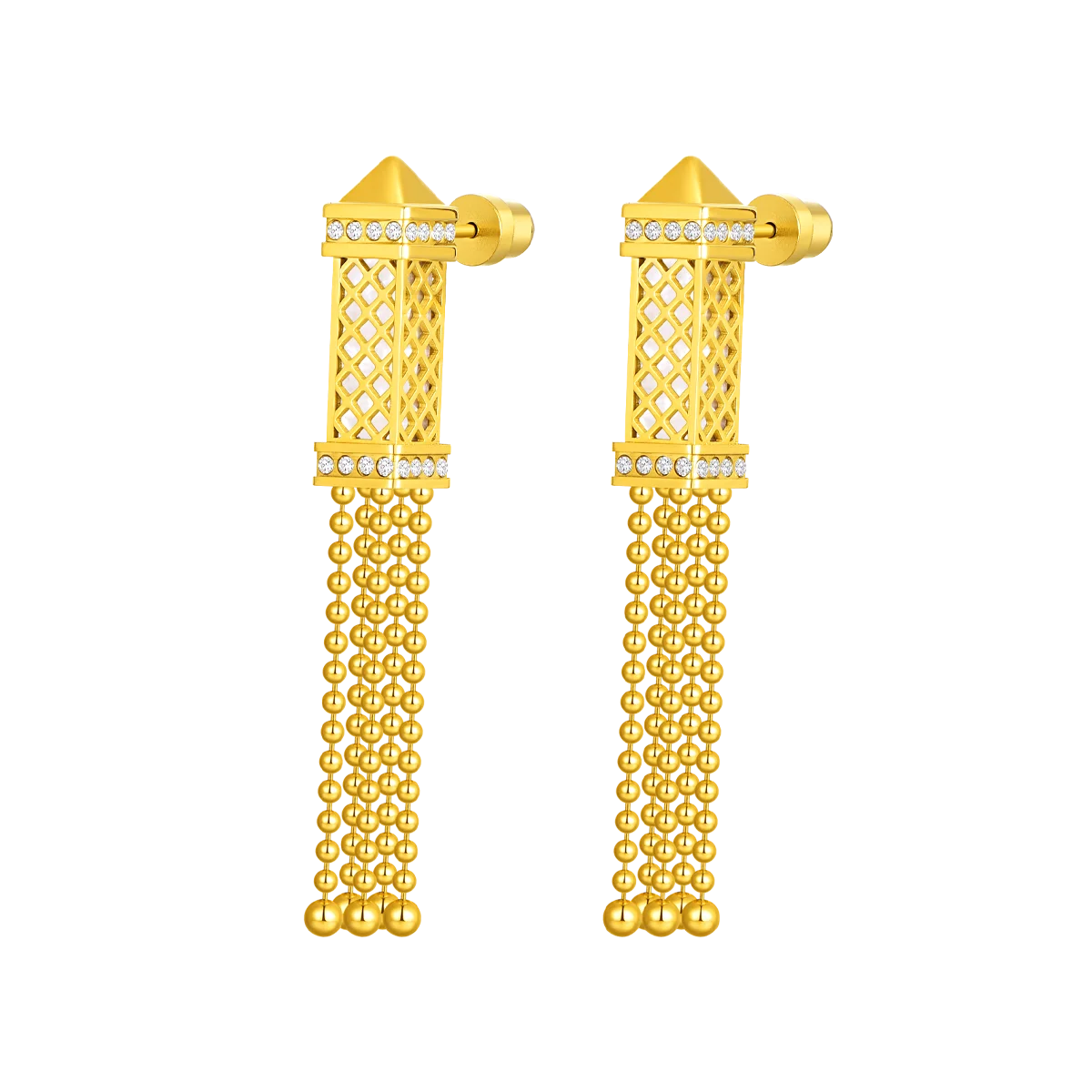 Tassel / Set Pearl Gold