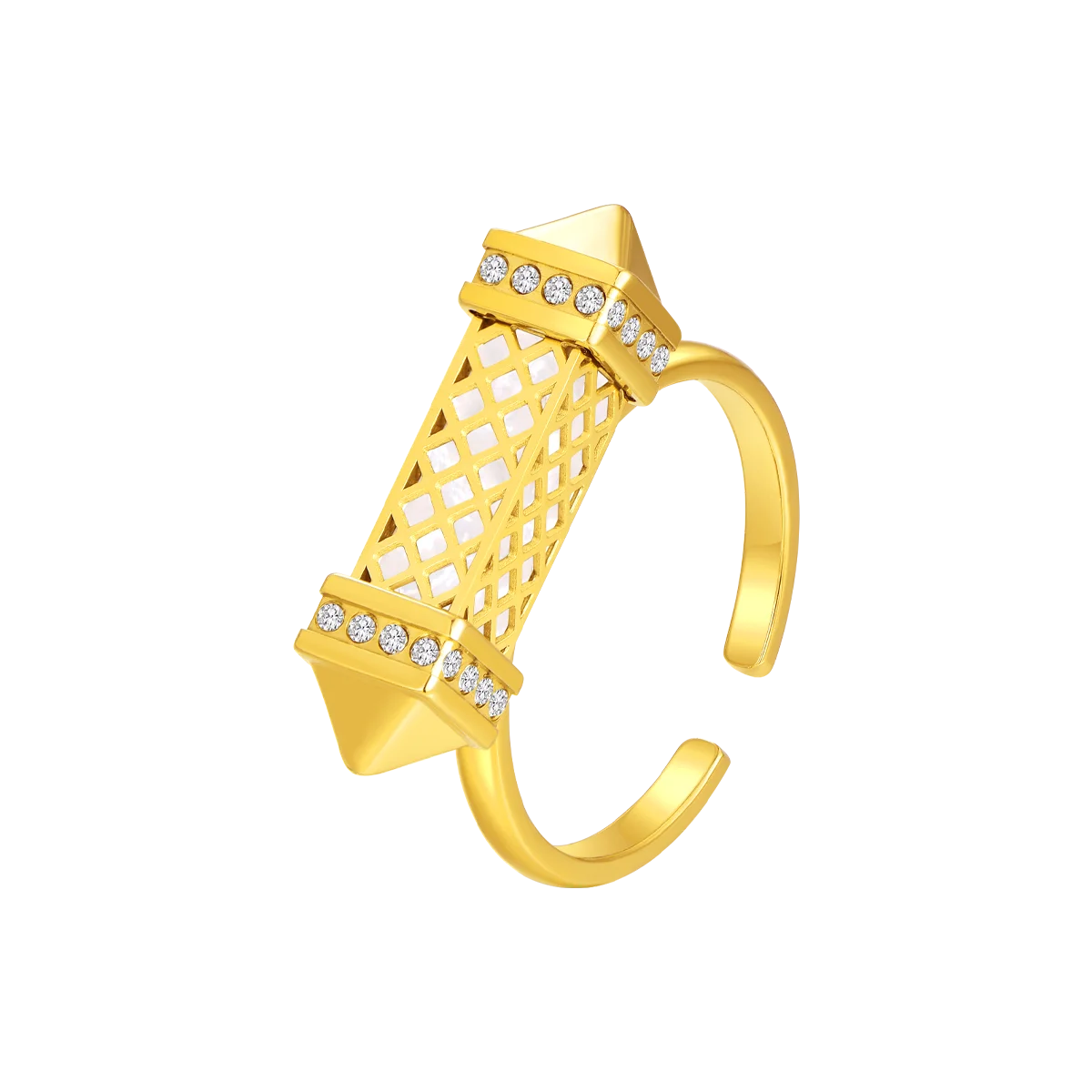 Tassel / Ring Pearl Gold