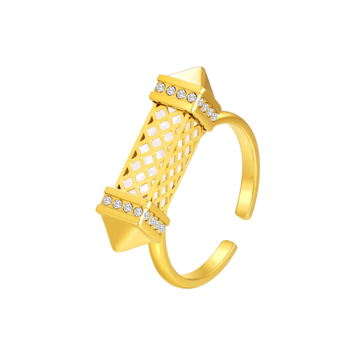 Tassel / Ring Pearl Gold