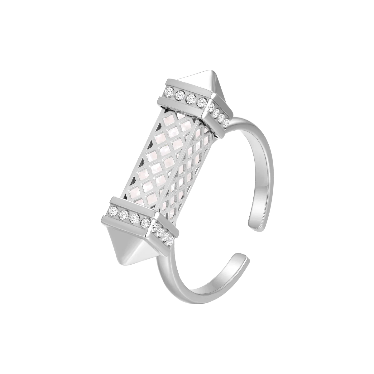 Tassel / Ring Pearl Silver