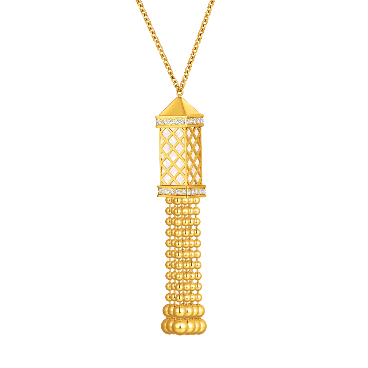 Tassel / Set Pearl Gold
