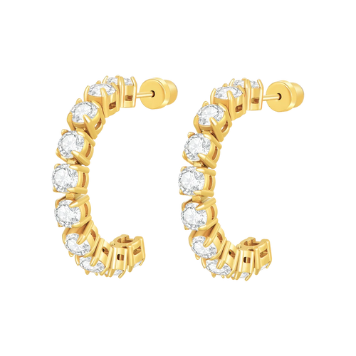 تنس / أقراط باللون الذهبي