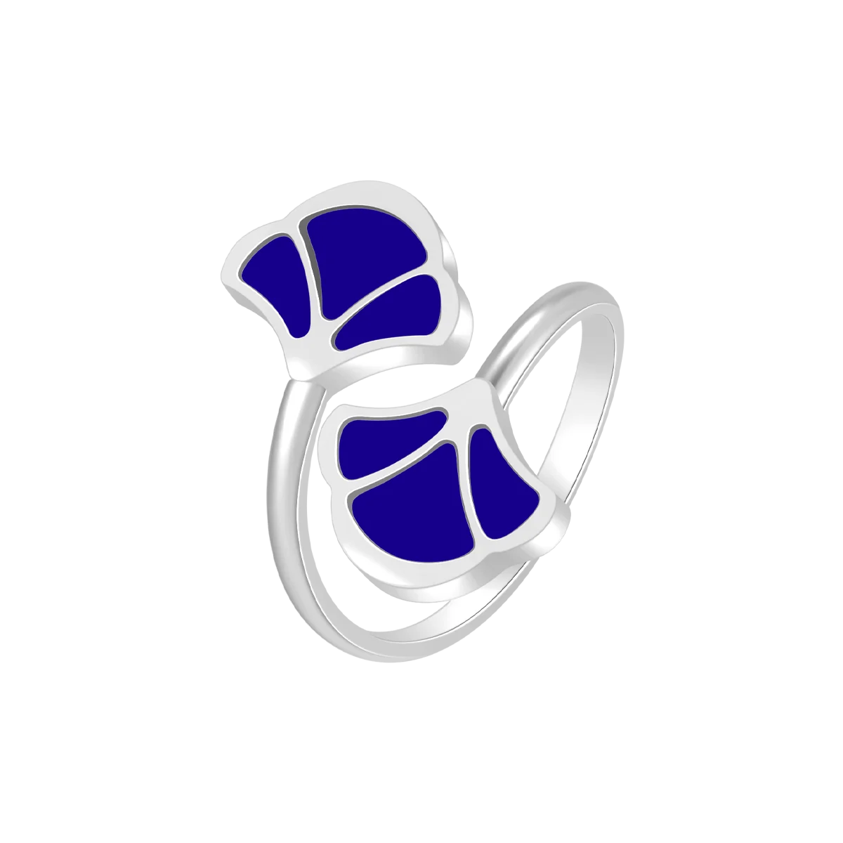 Tulip / Ring Blue Silver