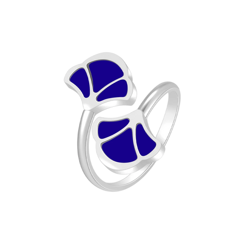 Tulip / Ring Blue Silver