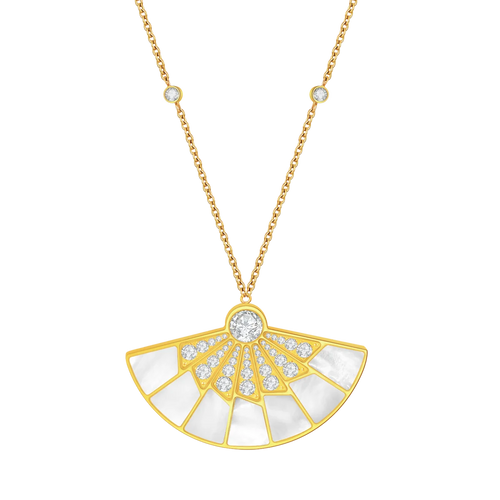 Fan / Necklace Gold
