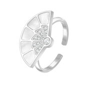 فان / خاتم باللون الفضي