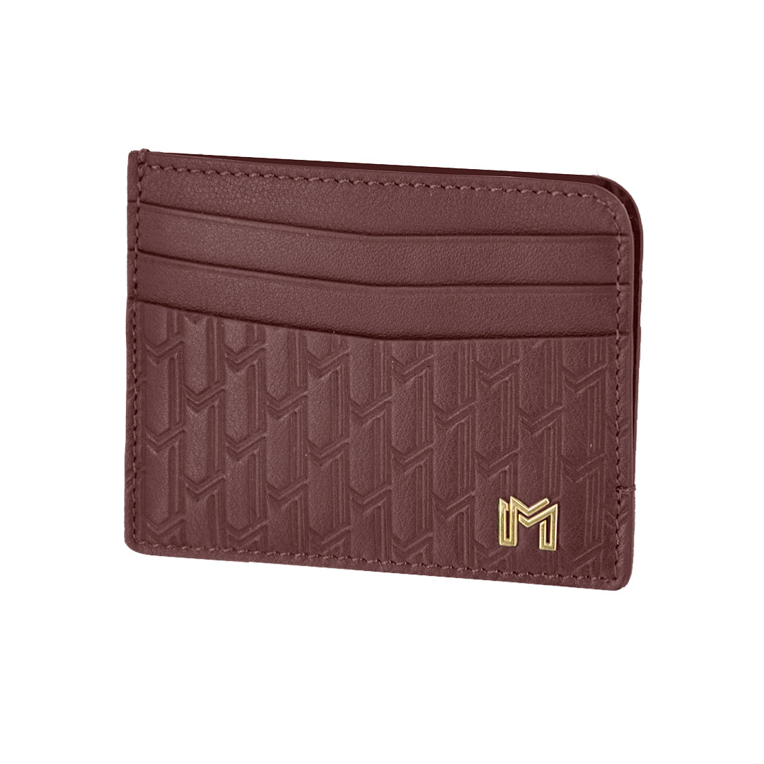 جلد ايطالي بورغندي / ذهبي