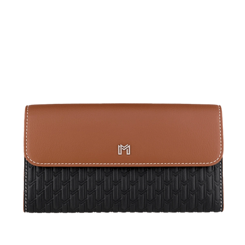 Camel Leather Black & Tan / Silver