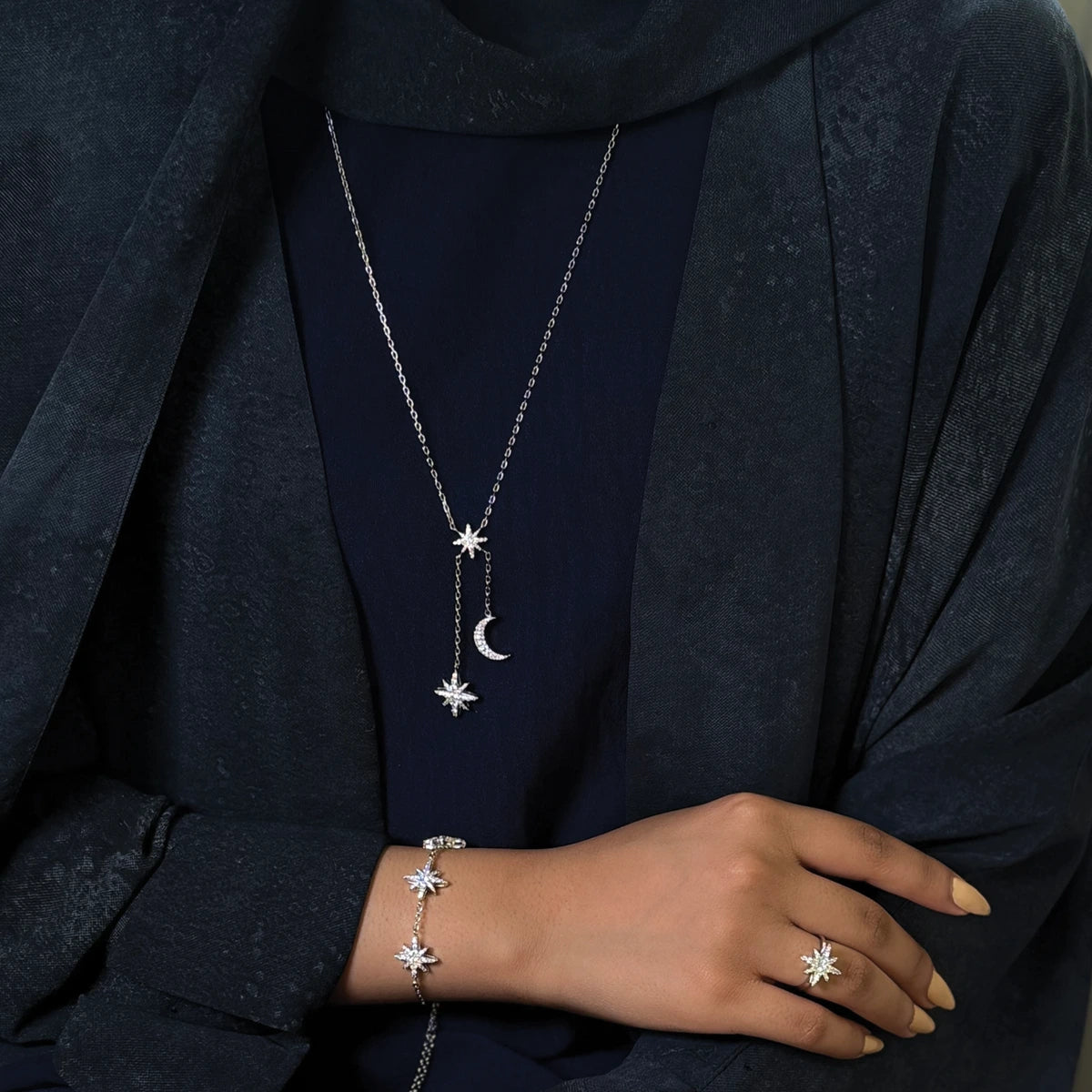 Moonstar / Necklace Silver