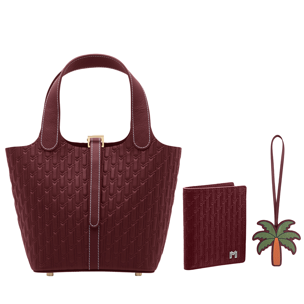 شنطة اليد اليازية / بورغندي