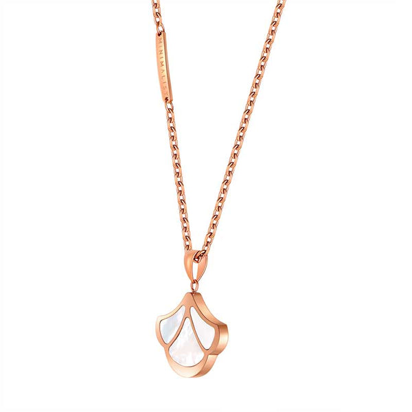 Tulip / Necklace Pearl Rose Gold