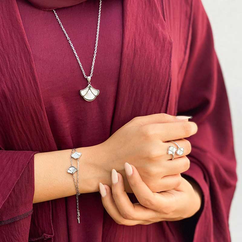 Abeer / Tulip Pearl Silver - Gift Set