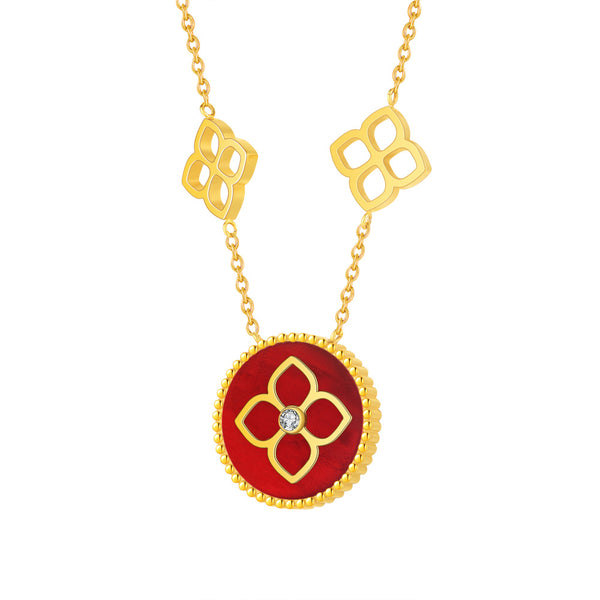 Ameera / Necklace Red Gold