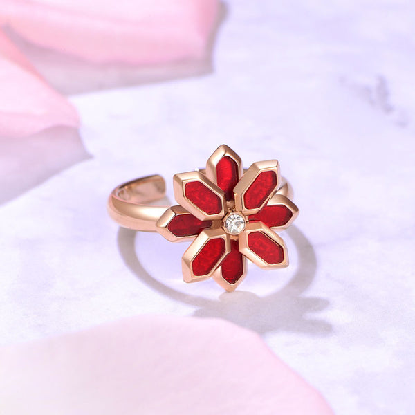 Lotus / Ring Red Rose Gold