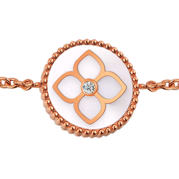 Ameera / Bracelet Pearl Rose Gold