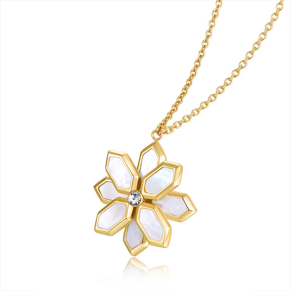 Lotus / Necklace Pearl Gold